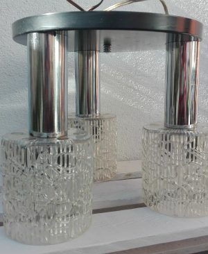 LAMPARA PLAFÓN TECHO 3 LUCES METAL VINTAGE