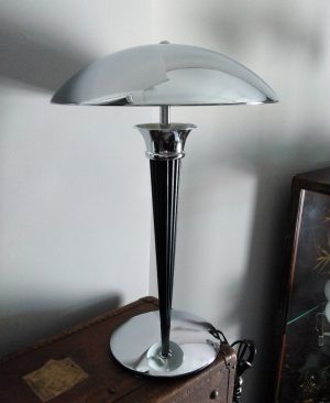 LAMPARA SETA VINTAGE METAL SOBREMESA AÑOS 70