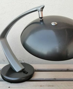 LAMPARA FASE BOOMERANG 64 GRIS FLEXO DESPACHO VINTAGE MADRID AÑOS 60 70