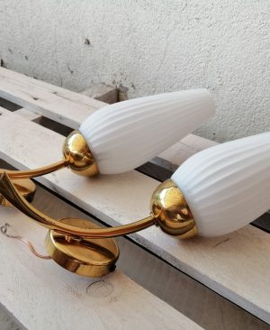 APLIQUE LAMPARA PARED MID CENTURY VINTAGE AÑOS 50 FRANCIA (2 UNIDADES)