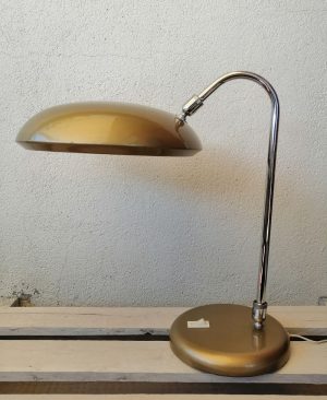 LAMPARA FLEXO ESCRITORIO LUPELA CISNE DORADA VINTAGE